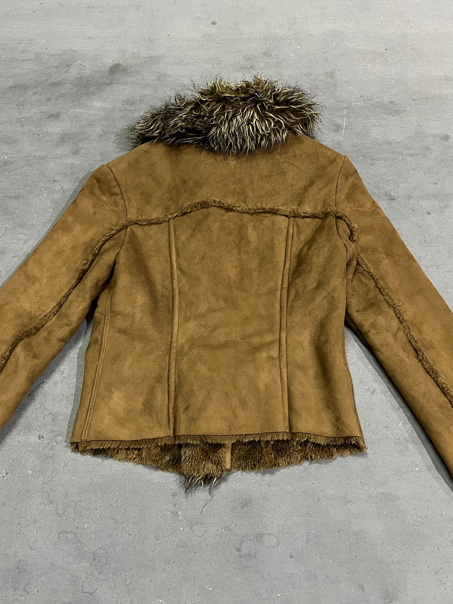 VNTG FUR BROWN JACKET