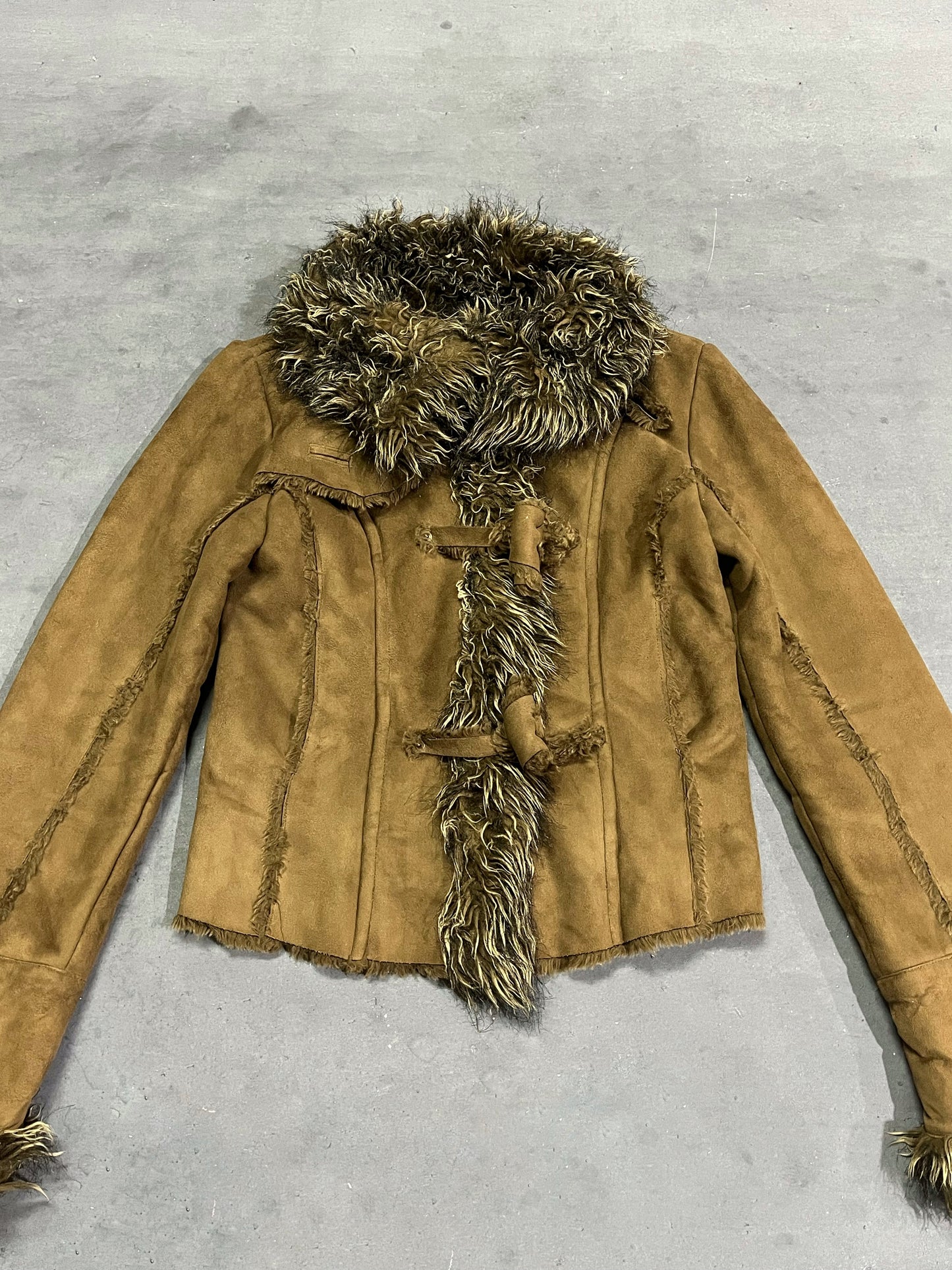 VNTG FUR BROWN JACKET